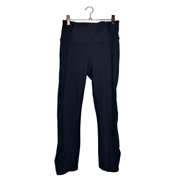 Lululemon On Your Mark Crop Size 6 Black 23" Ribbed W6AJFS - Picture 2 of 11